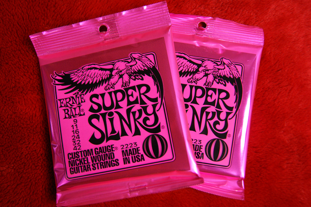 Ernie Ball 2223 Super Slinky 9-42 electric guitar strings (2 PACKS)