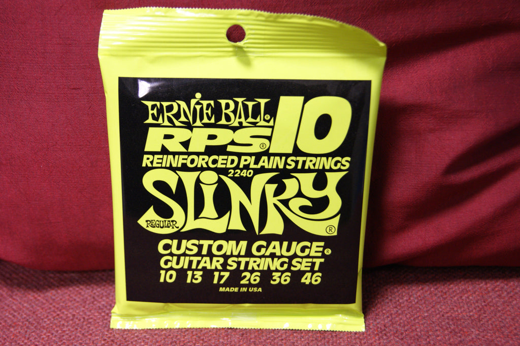 Ernie Ball 2240 Regular Slinky 10-46 reinforced plain nickel custom gauge strings