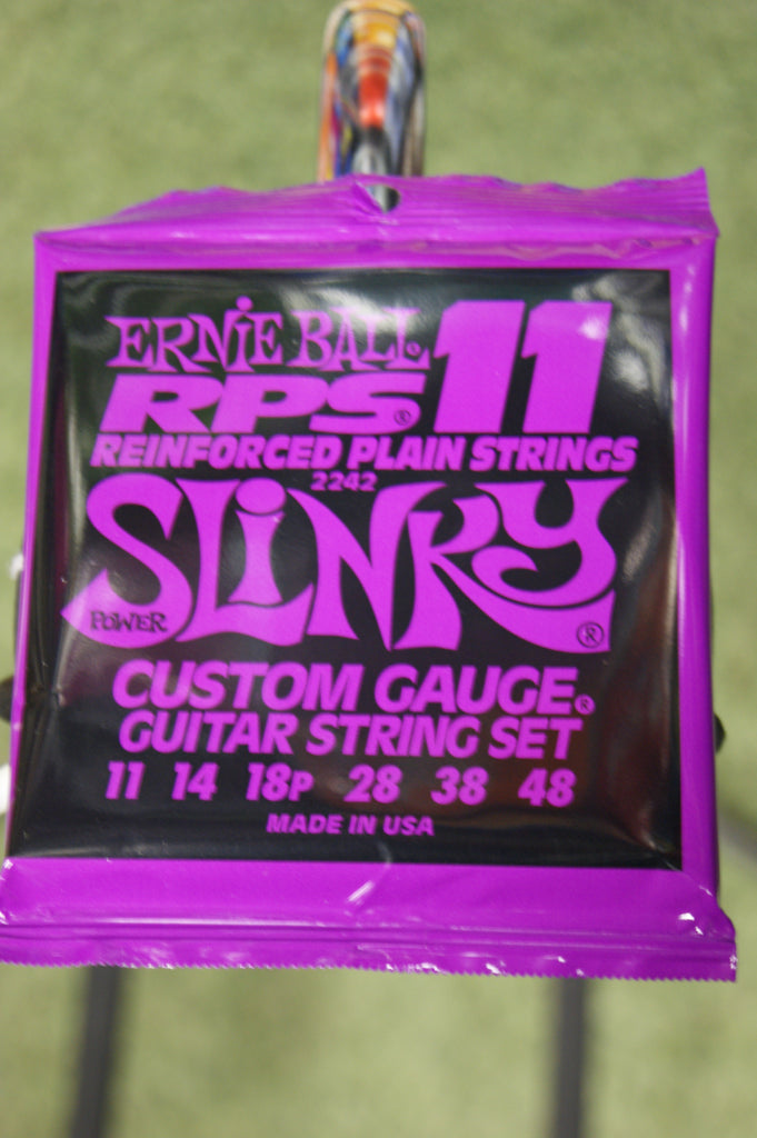 Ernie Ball 2242 Power Slinky 11-48 reinforced plain nickel custom gauge strings