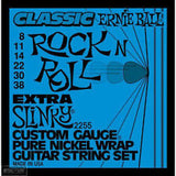 Ernie Ball 2255 classic rock'n'roll extra slinky pure nickel wrap  electric guitar strings 8-38 (2 PACKS)