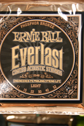 Ernie Ball 2548 Everlast light acoustic guitar strings 11-52