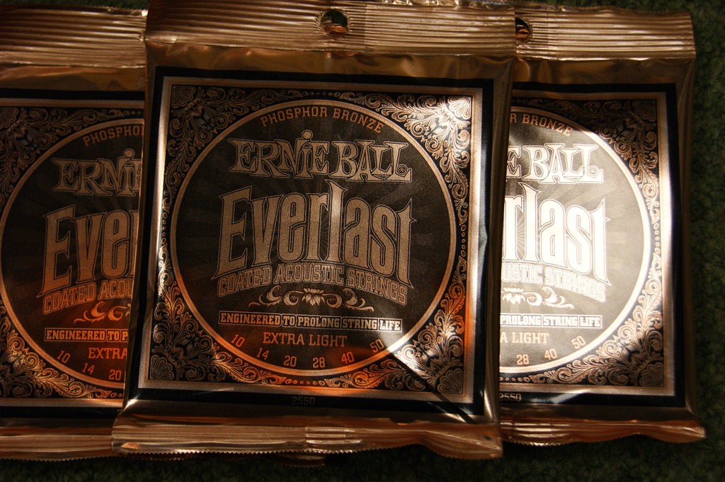 Ernie Ball 2550 Everlast extra light acoustic guitar strings 10-50 (3 PACKS)