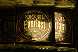 Ernie Ball 2554 Everlast medium 13-56 acoustic guitar strings (3 PACKS)