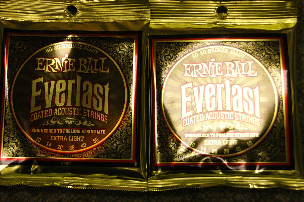 Ernie Ball 2560 Everlast 10-50 coated acoustic strings extra light (2 PACKS)
