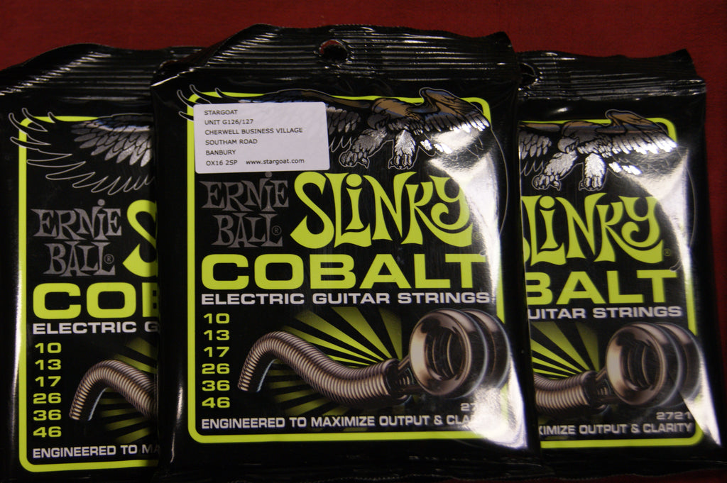 Ernie Ball 2721 Cobalt Regular Slinky electric guitar strings 10-46 (3 PACKS)