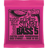 Ernie Ball 2824 super slinky bass 5 guitar strings 40-125