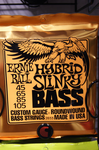 Ernie Ball 2833 hybrid slinky bass guitar strings 45-105