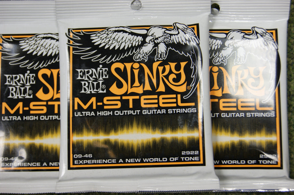 Ernie Ball 2922 M Steel 19-46 hybrid slinky electric guitar strings (3 PACKS)
