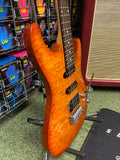 Ibanez SA160QM guitar in quilted amber finish - Made in Korea