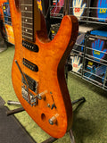 Ibanez SA160QM guitar in quilted amber finish - Made in Korea