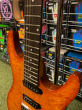 Ibanez SA160QM guitar in quilted amber finish - Made in Korea