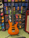 Ibanez SA160QM guitar in quilted amber finish - Made in Korea