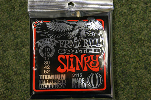Ernie Ball 3115 Skinny Top Heavy Bottom Slinky 10-52 coated electric guitar strings titanium reinforced