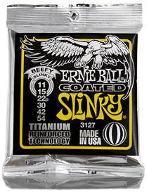 Ernie Ball 3127 Beefy Slinky 11-54 coated electric guitar strings titanium reinforced (3 PACKS)
