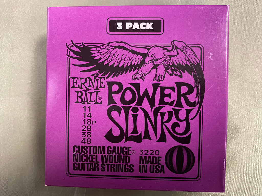 Ernie Ball 2220 Power Slinky 11-48 electric guitar strings (3-SETS)