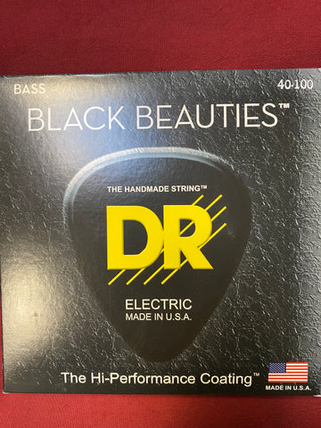 DR BKB-40 Black Beauties coated bass guitar strings 40-100