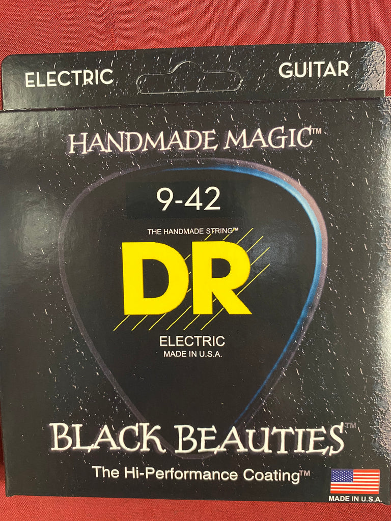 DR BKE-9 Black Beauties 19-42 coated electric guitar strings