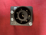 Bulgin plug 8 pin 6A 240v black (4 plugs)