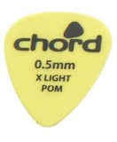 Pack of 10 plectrums .5mm thickness by Chord