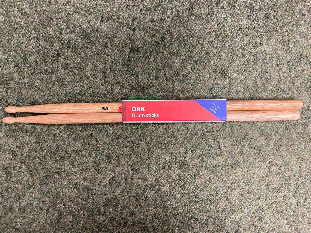 Drum sticks oak 5A wood tipped by Chord (pair)