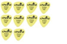 Pack of 10 plectrums .5mm thickness by Chord