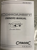 Citronic Conquest 4.5 power amplifier Ltd Edition
