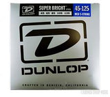 Dunlop DBSBS45125 super bright stainless steel 45-125 medium 5 string bass guitar strings