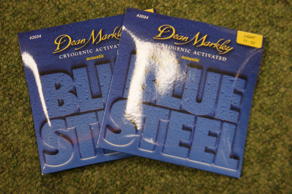 Dean Markley 2034 Blue Steel 11-52 bronze acoustic guitar strings (2 PACKS)