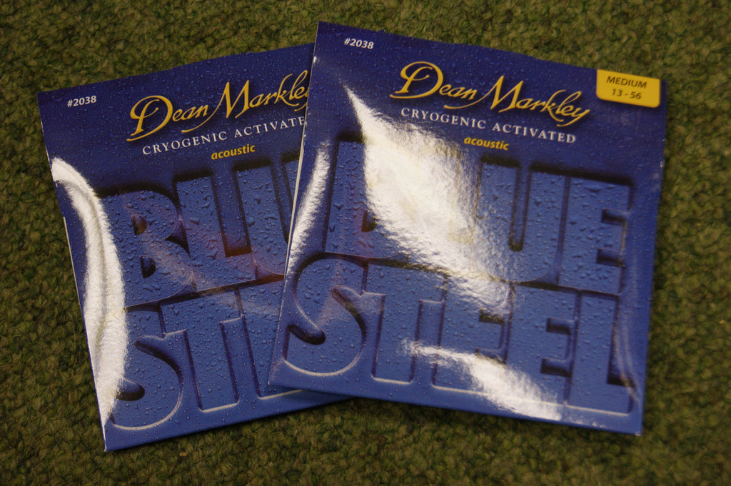 Dean Markley 2038 Blue Steel phosphor bronze acoustic strings 13-56 (2 PACKS)