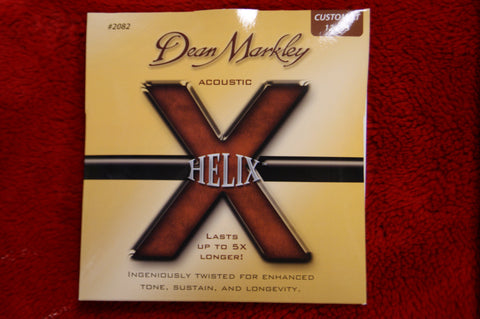 Dean Markley #2082 12-53 custom light helix acoustic guitar strings