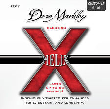 Dean Markley 2512 Helix 9-46 custom light electric guitar strings (2 PACKS)