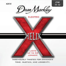 Dean Markley 2515 Helix 10-52 light top heavy bottom electric guitar strings (2 PACKS)