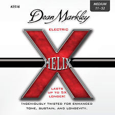 Dean Markley 2516 Helix 11-52 medium electric guitar strings (3 PACKS)