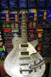 Aria Pro II M650T electric guitar with bigsby in silver flake - Made in Korea S/H
