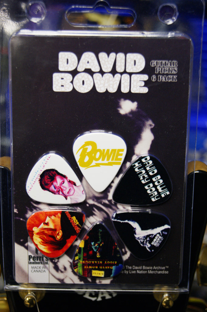 David Bowie guitar picks - pack of 6 plectrums