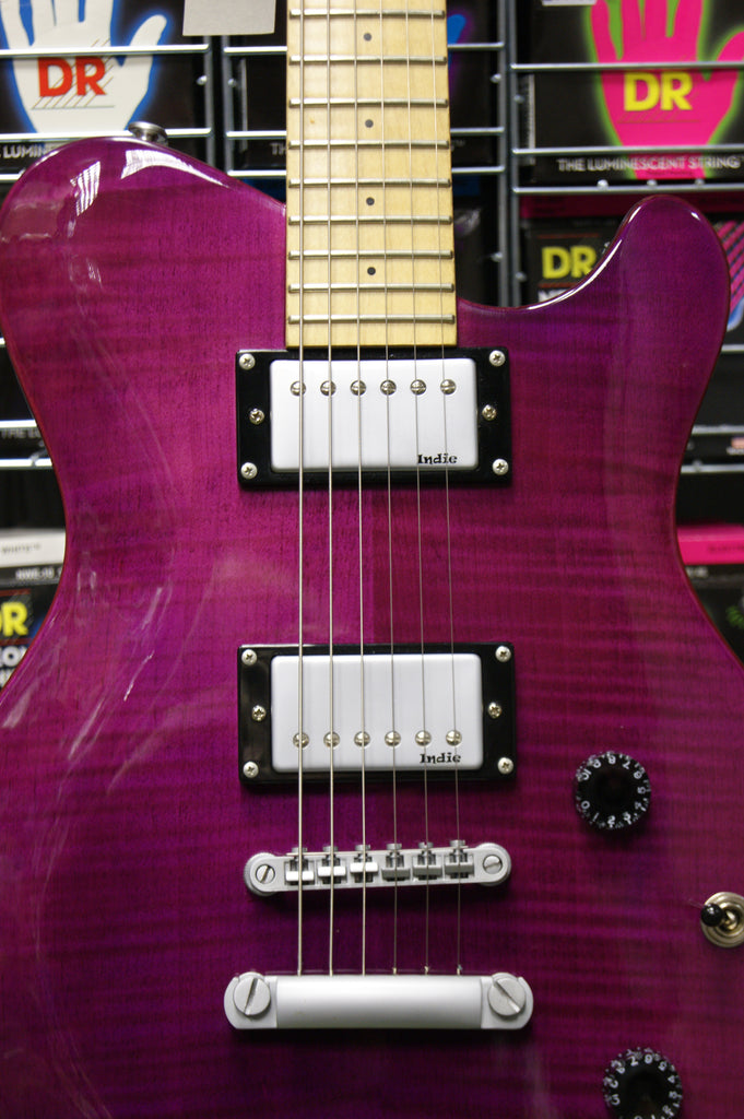 Indie Shape electric guitar in transparent purple Made in Korea S/H