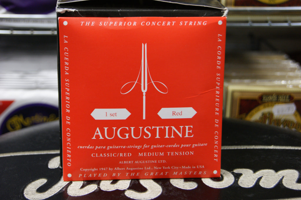 Augustine classical guitar strings medium tension red pack