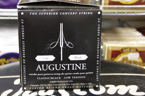 Augustine classical guitar strings low tension black pack