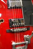 Ibanez AFS75T semi acoustic guitar in red S/H