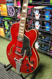 Ibanez AFS75T semi acoustic guitar in red S/H