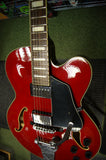 Ibanez AFS75T semi acoustic guitar in red S/H