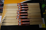 Performance percussion 5A drum sticks wood tipped (8 PAIRS)