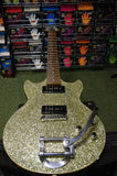 Aria Pro II PE Series double cut electric guitar with bigsby - Made in Korea S/H