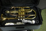 J Michael Cornet outfit in gold lacquer finish