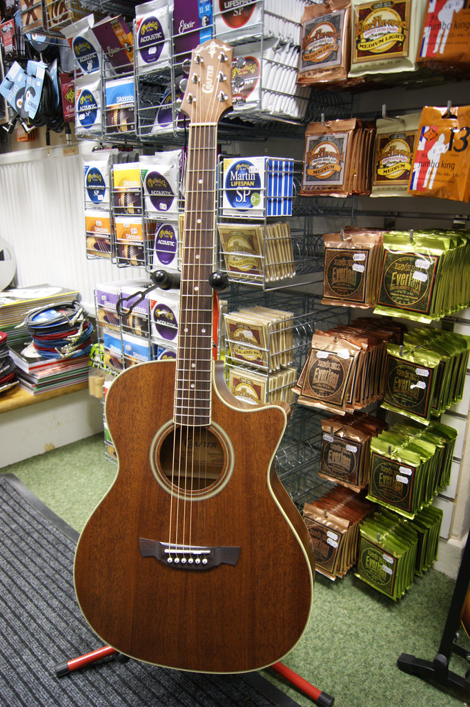 Crafter TE6MH/BR Mahogany Electro Acoustic guitar & bag