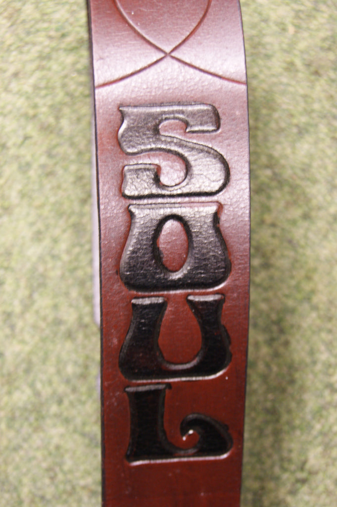 Guitar strap leather natural DTC1 by Onori