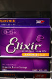 Elixir 11052 Nanoweb coated light 12-53 acoustic guitar strings (3 PACKS)