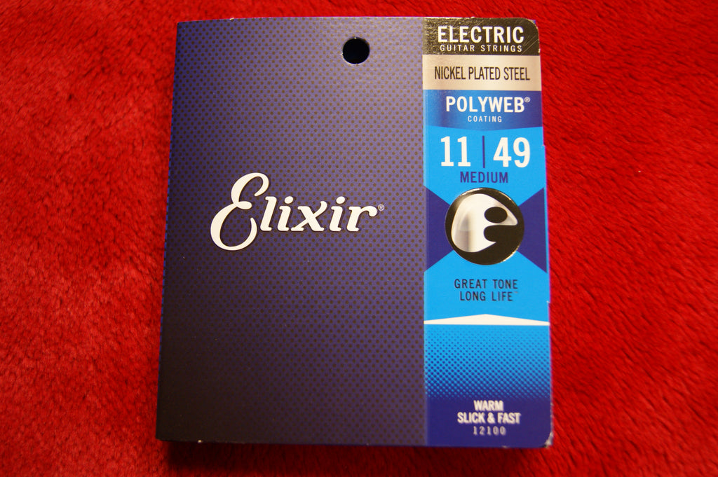 Elixir 12100 Polyweb super light electric guitar strings 11-49
