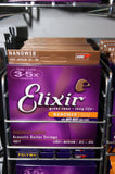Elixir 16077 Nanoweb coated 12-56 phosphor bronze acoustic guitar strings light medium (3 PACKS)