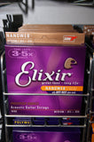 Elixir Nanoweb coated 16102 13-56 phosphor bronze acoustic guitar strings medium (2 PACKS)
